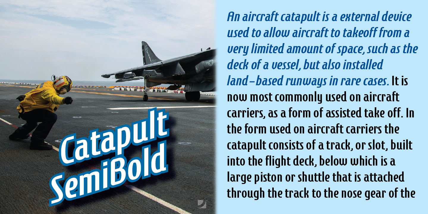 Catapult SemiBold Font preview